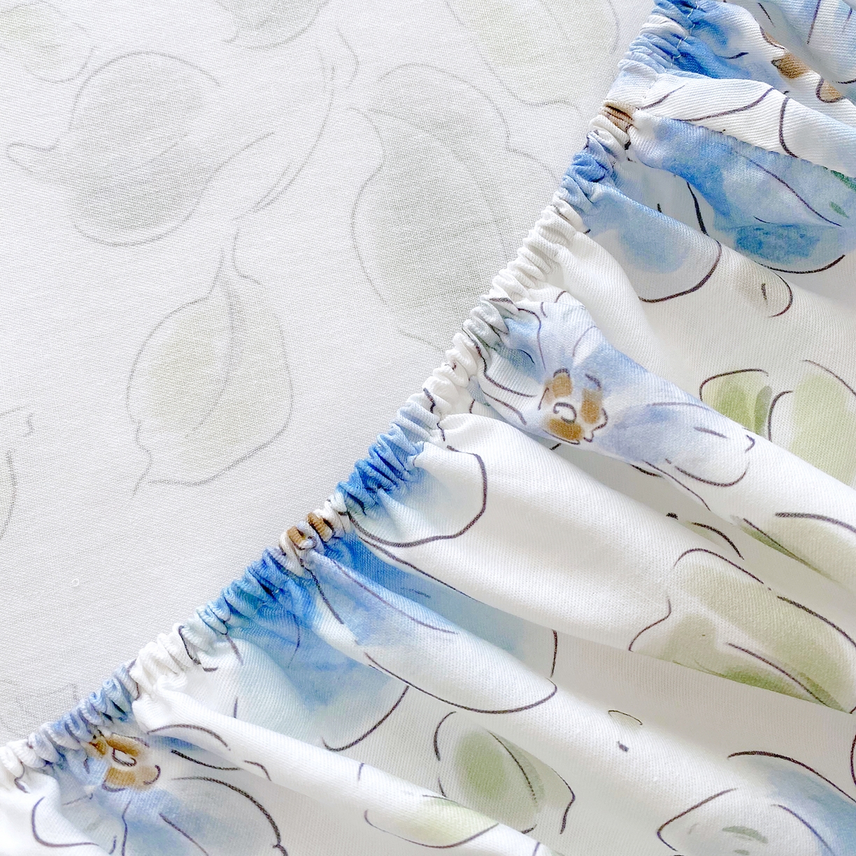 91家纺网 家纺一手货源 找家纺 小懒猪 2026新款全棉印花床笠 柳色衫林