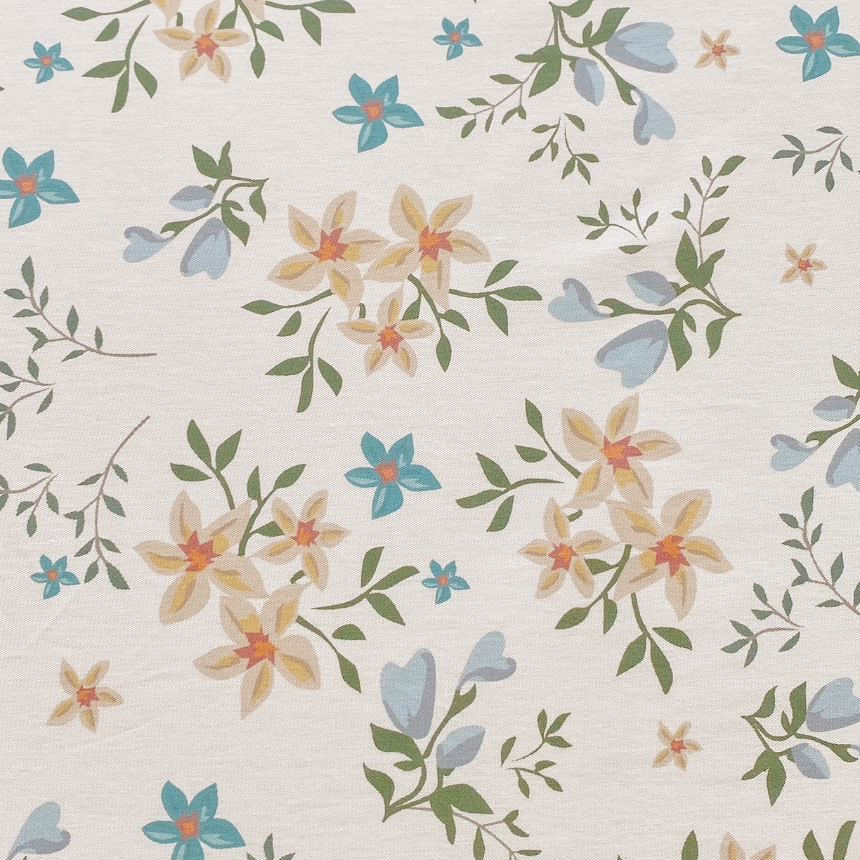 91家纺网 家纺一手货源 找家纺 小懒猪 2026新款全棉印花床笠 沐风苍兰