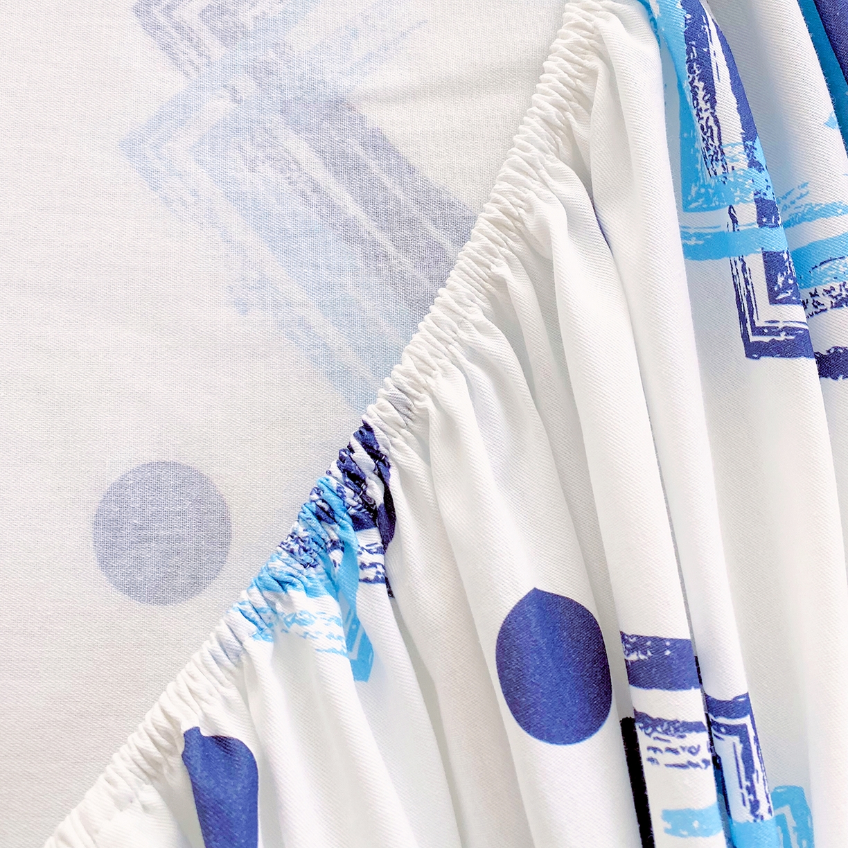 91家纺网 家纺一手货源 找家纺 小懒猪 2026新款全棉印花床笠 清棱