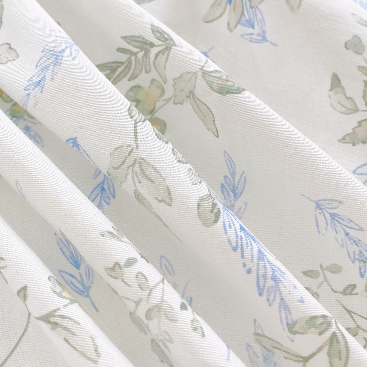 91家纺网 家纺一手货源 找家纺 小懒猪 2026新款全棉印花床笠 森屹兔眠