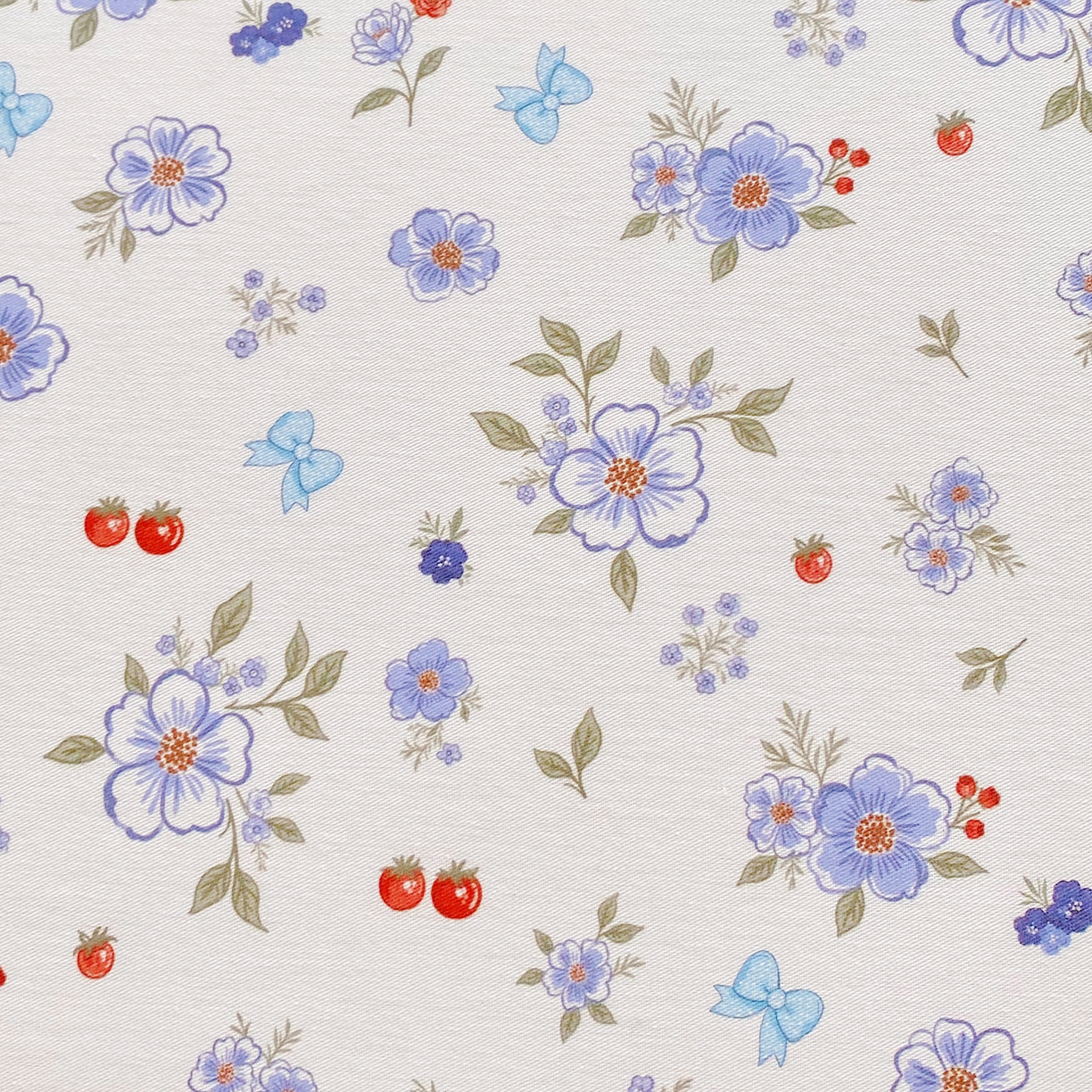 91家纺网 家纺一手货源 找家纺 小懒猪 2026新款全棉印花床笠 雾蓝花簇