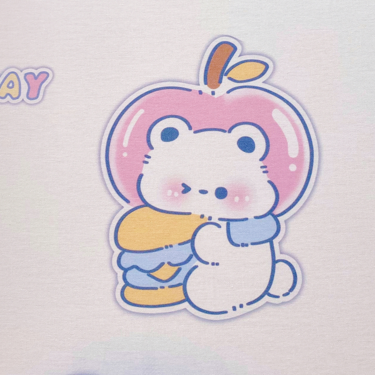 91家纺网 家纺一手货源 找家纺 小懒猪 2026新款全棉印花床笠 元气熊仔