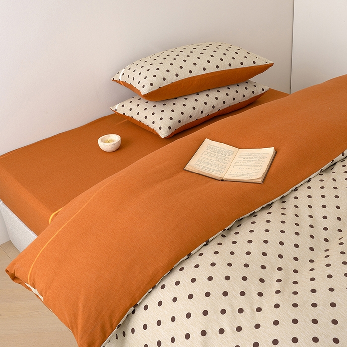 91家纺网 家纺一手货源 找家纺 竹合家纺 2025秋冬新款加厚磨毛色织暖绒系列针织四件套高克重圣诞波点