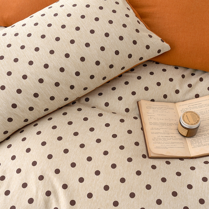 91家纺网 家纺一手货源 找家纺 竹合家纺 2025秋冬新款加厚磨毛色织暖绒系列针织四件套高克重圣诞波点