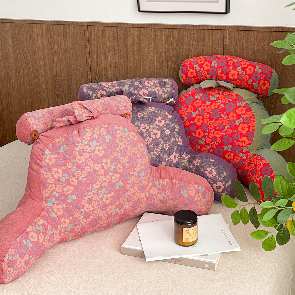 91家纺网 家纺一手货源 找家纺 亦帆枕芯 2025新款全棉多层纱靠背 组合图仅做展示不可下单