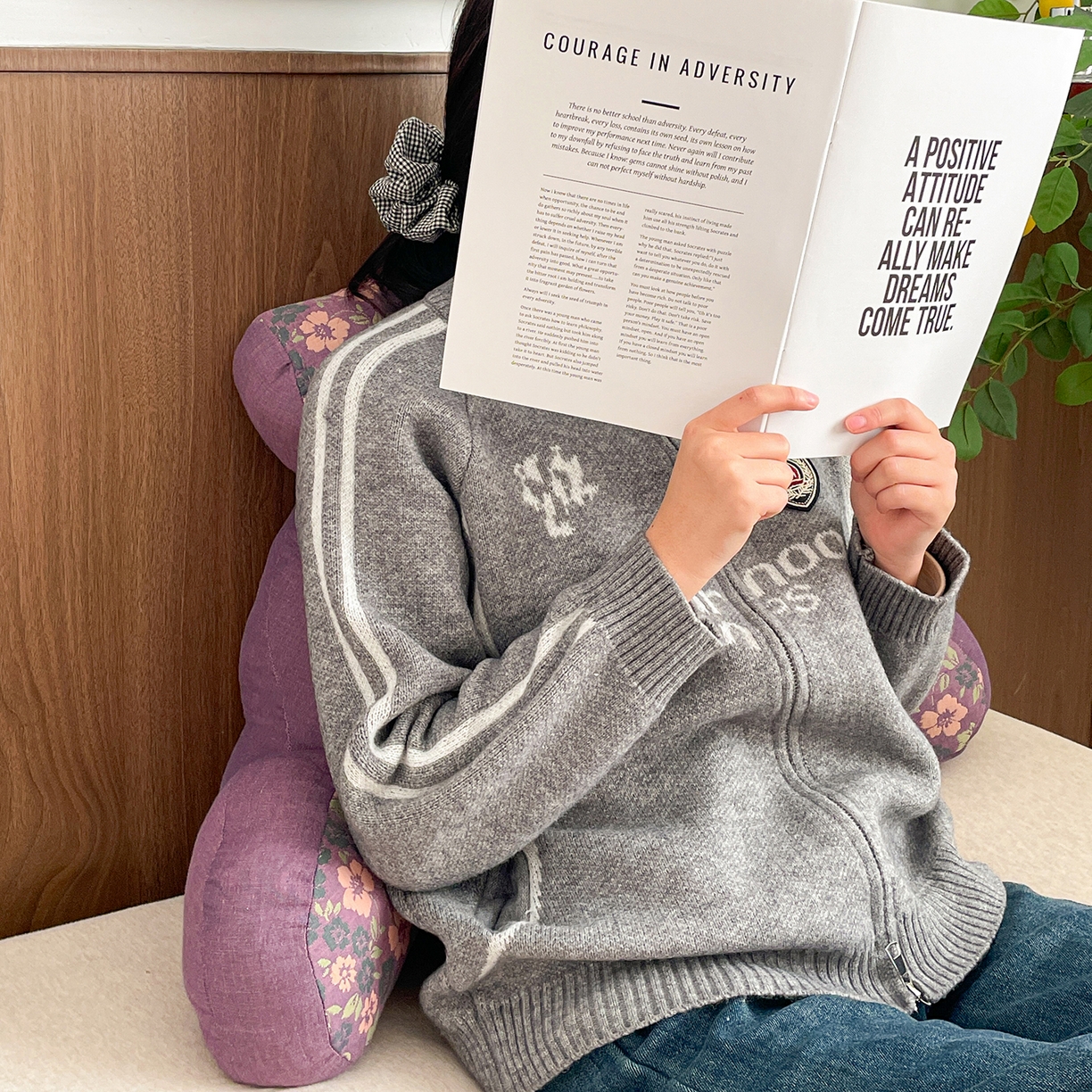 91家纺网 家纺一手货源 找家纺 亦帆枕芯 2025新款全棉多层纱靠背 紫色