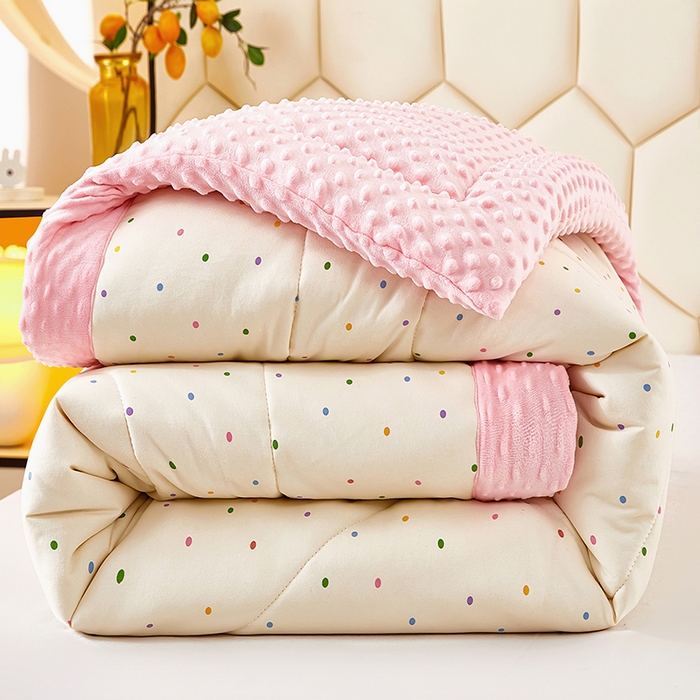 91家纺网 家纺一手货源 找家纺 （总）蔻之羽 2026新款豆豆被夏被春秋被豆豆绒夏被空调被春秋被加厚冬被被子被芯