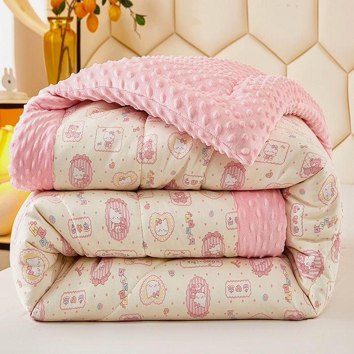 91家纺网 家纺一手货源 找家纺 （总）蔻之羽 2026新款豆豆被夏被春秋被豆豆绒夏被空调被春秋被加厚冬被被子被芯