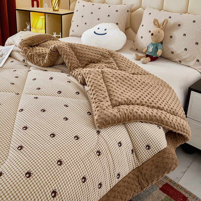 91家纺网 家纺一手货源 找家纺 （总）蔻之羽 2026新款豆豆被夏被春秋被豆豆绒夏被空调被春秋被加厚冬被被子被芯