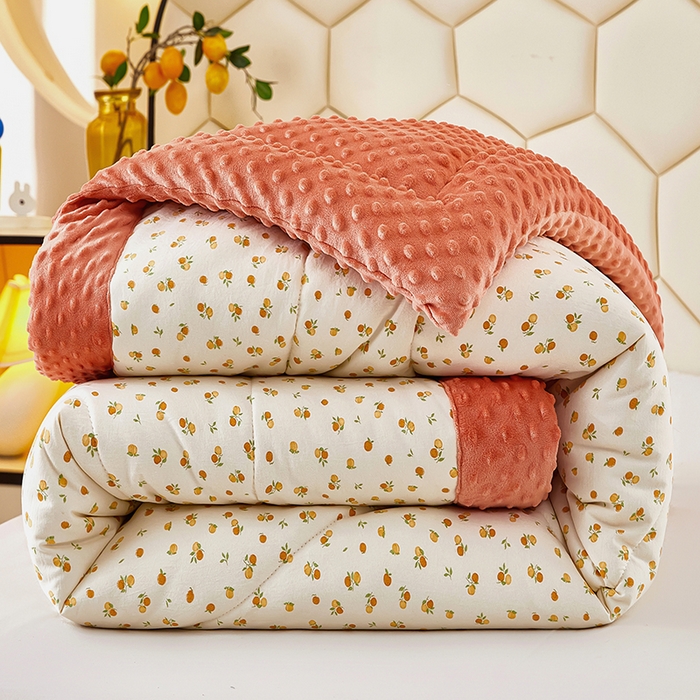 91家纺网 家纺一手货源 找家纺 蔻之羽 2026新款豆豆被夏被春秋被豆豆绒夏被空调被春秋被加厚冬被被子被芯好事发生