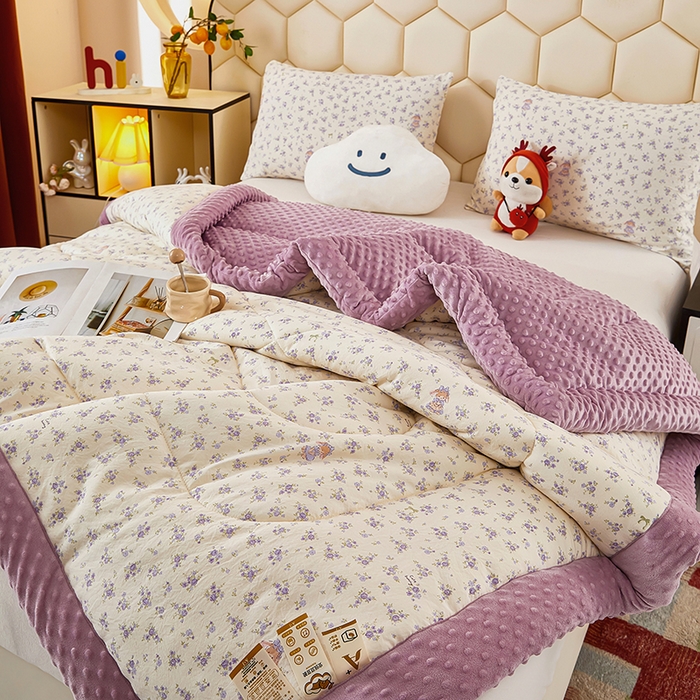 91家纺网 家纺一手货源 找家纺 （总）蔻之羽 2026新款豆豆被夏被春秋被豆豆绒夏被空调被春秋被加厚冬被被子被芯