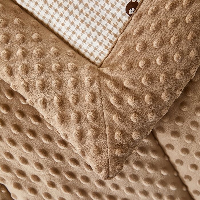 91家纺网 家纺一手货源 找家纺 蔻之羽 2026新款豆豆被夏被春秋被豆豆绒夏被空调被春秋被加厚冬被被子被芯棋盘小熊