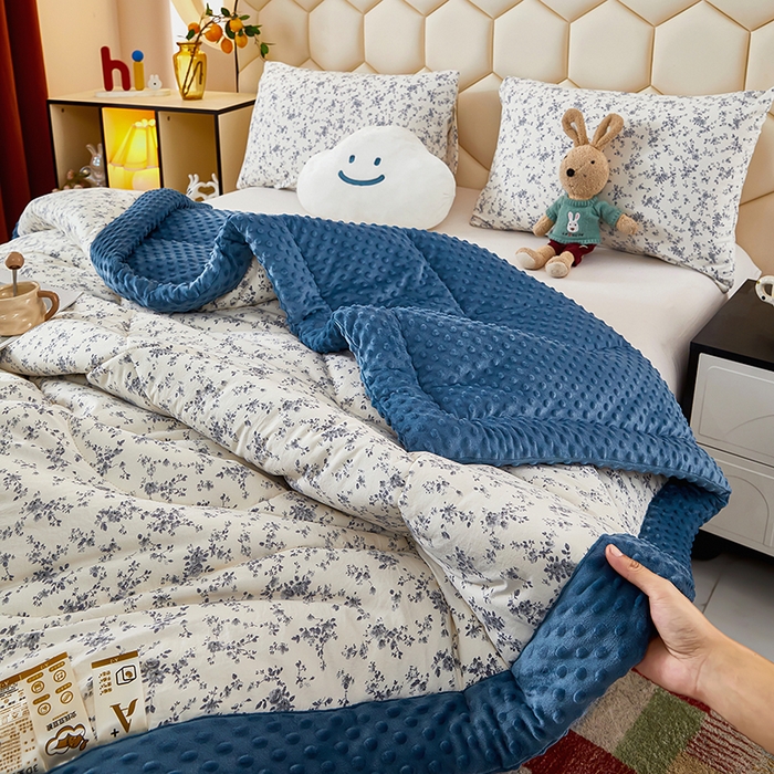 91家纺网 家纺一手货源 找家纺 蔻之羽 2026新款豆豆被夏被春秋被豆豆绒夏被空调被春秋被加厚冬被被子被芯白山茶