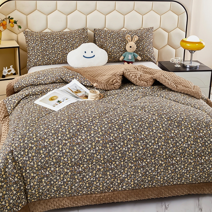 91家纺网 家纺一手货源 找家纺 蔻之羽 2026新款豆豆被夏被春秋被豆豆绒夏被空调被春秋被加厚冬被被子被芯南絮