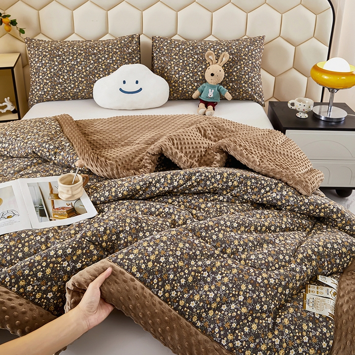 91家纺网 家纺一手货源 找家纺 蔻之羽 2026新款豆豆被夏被春秋被豆豆绒夏被空调被春秋被加厚冬被被子被芯南絮