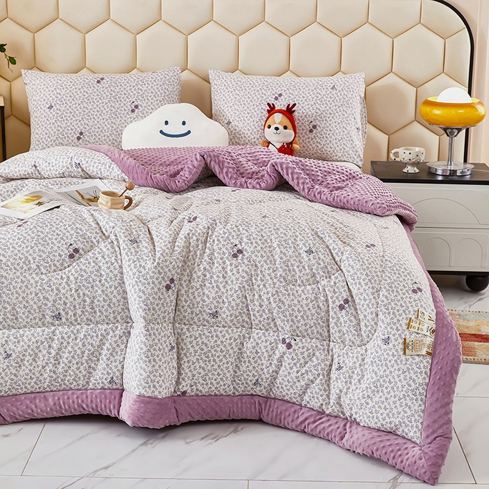 91家纺网 家纺一手货源 找家纺 蔻之羽 2026新款豆豆被夏被春秋被豆豆绒夏被空调被春秋被加厚冬被被子被芯蝶之梦