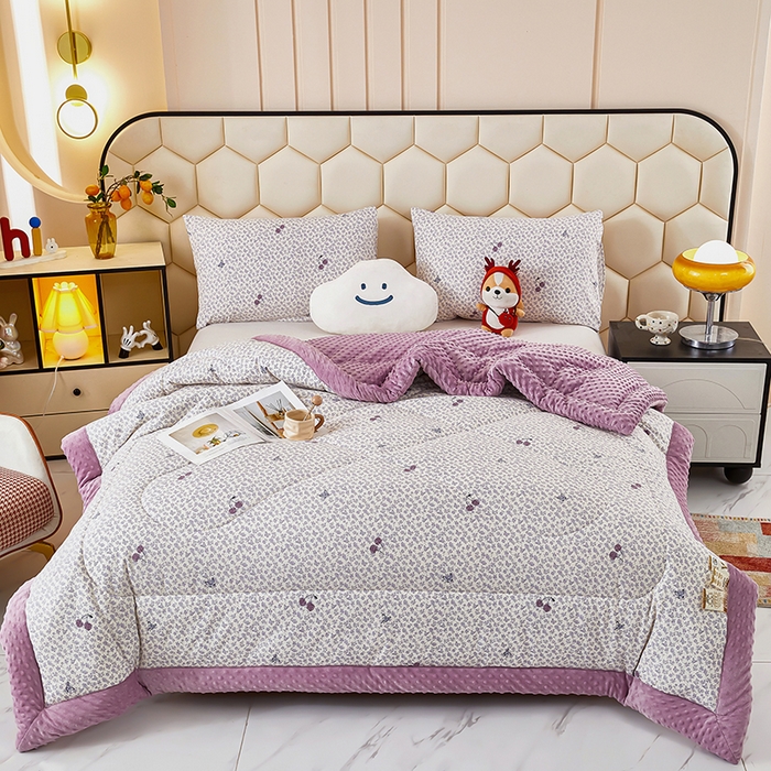 91家纺网 家纺一手货源 找家纺 蔻之羽 2026新款豆豆被夏被春秋被豆豆绒夏被空调被春秋被加厚冬被被子被芯蝶之梦