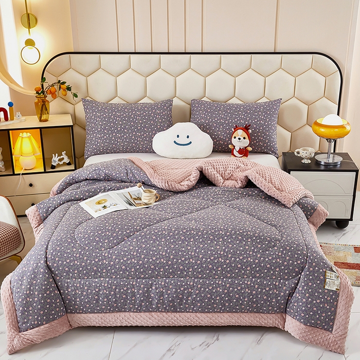 91家纺网 家纺一手货源 找家纺 蔻之羽 2026新款豆豆被夏被春秋被豆豆绒夏被空调被春秋被加厚冬被被子被芯晚香