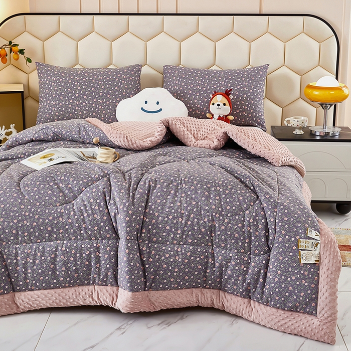 91家纺网 家纺一手货源 找家纺 蔻之羽 2026新款豆豆被夏被春秋被豆豆绒夏被空调被春秋被加厚冬被被子被芯晚香