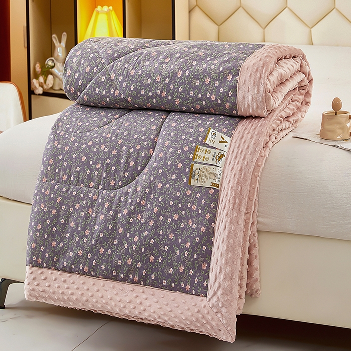 91家纺网 家纺一手货源 找家纺 蔻之羽 2026新款豆豆被夏被春秋被豆豆绒夏被空调被春秋被加厚冬被被子被芯晚香