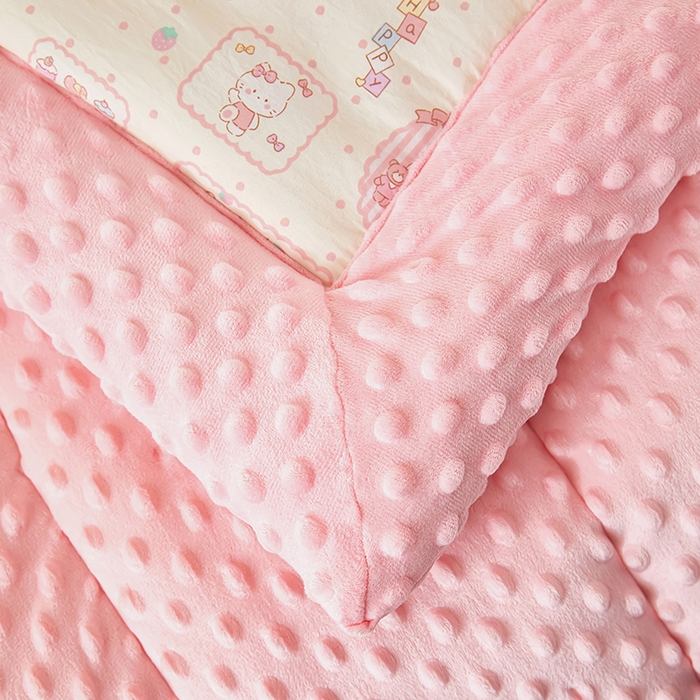 91家纺网 家纺一手货源 找家纺 蔻之羽 2026新款豆豆被夏被春秋被豆豆绒夏被空调被春秋被加厚冬被被子被芯KT-女孩