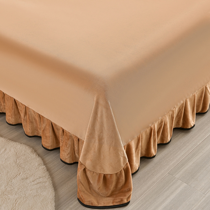 91家纺网 家纺一手货源 找家纺 佳一 2025新款高克重8-9斤 印花牛奶绒四件套 蔓颜