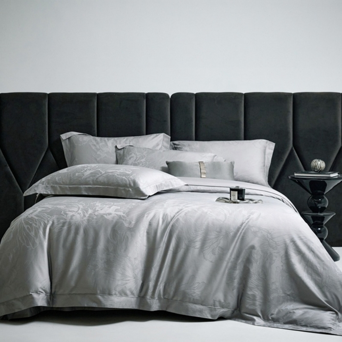 91家纺网 家纺一手货源 找家纺 （总）淳绵家居 2025新款50*50S长绒棉提花A类纯棉四件套-欧若拉