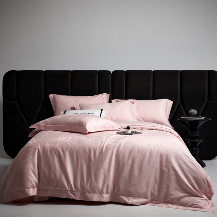 （总）淳绵家居 2025新款50*50S长绒棉提花A类纯棉四件套-欧若拉