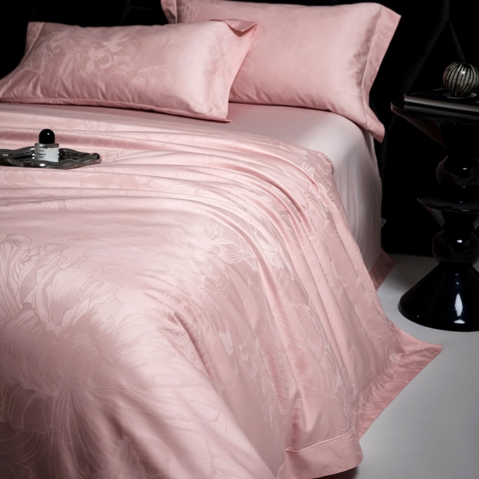 91家纺网 家纺一手货源 找家纺 （总）淳绵家居 2025新款50*50S长绒棉提花A类纯棉四件套-欧若拉