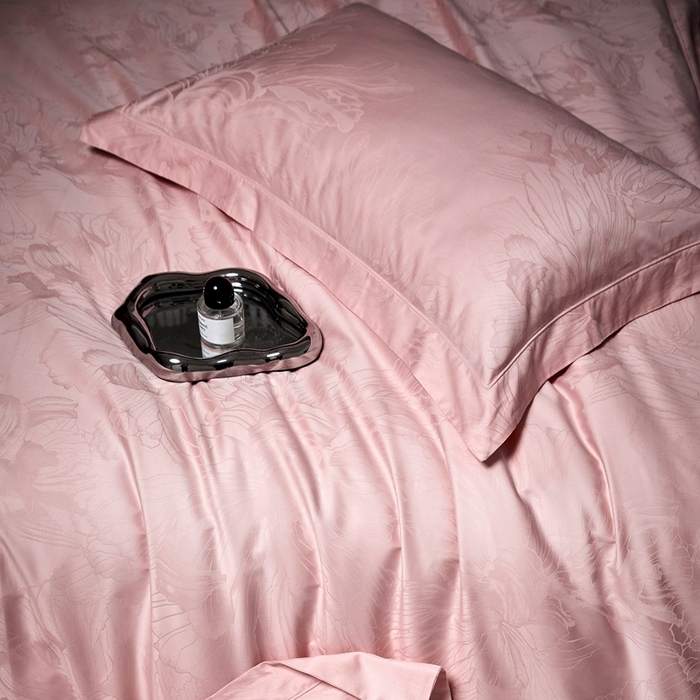 91家纺网 家纺一手货源 找家纺 （总）淳绵家居 2025新款50*50S长绒棉提花A类纯棉四件套-欧若拉