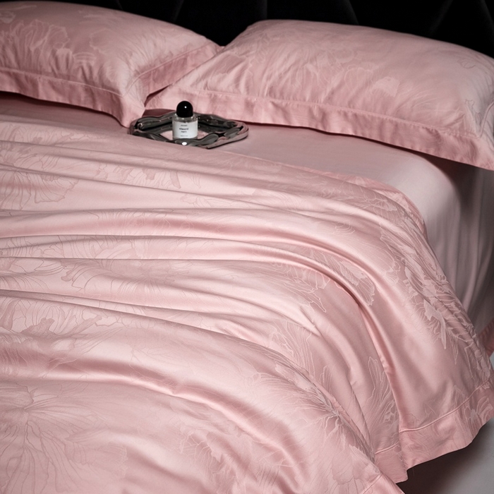 91家纺网 家纺一手货源 找家纺 （总）淳绵家居 2025新款50*50S长绒棉提花A类纯棉四件套-欧若拉