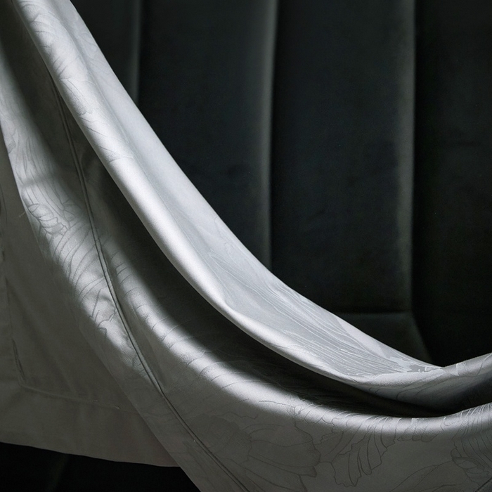 91家纺网 家纺一手货源 找家纺 淳绵家居 2025新款50*50S长绒棉提花A类纯棉四件套-欧若拉 欧若拉-高级灰