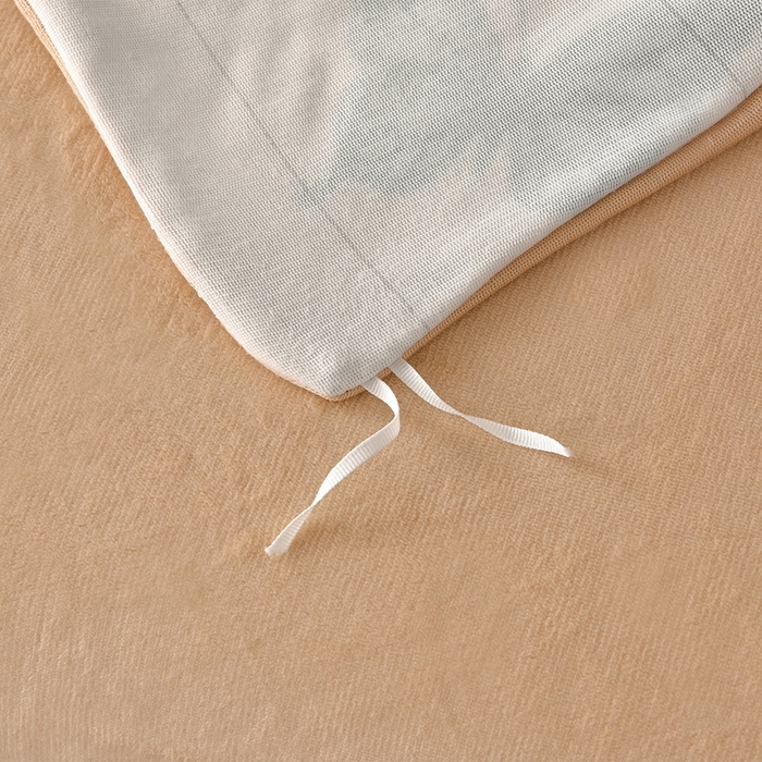 91家纺网 家纺一手货源 找家纺 佳一 2025新款高克重8-9斤印花牛奶绒四件套 梦蝶-咖