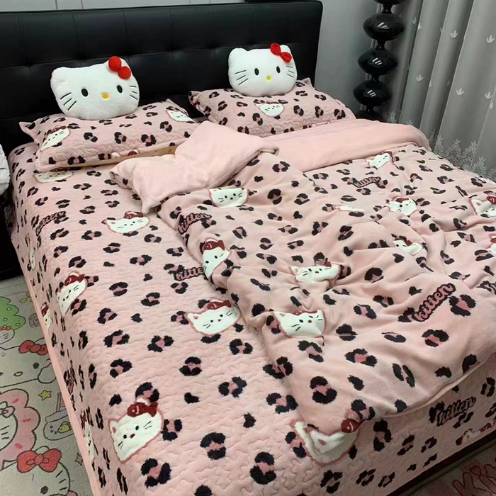 91家纺网 家纺一手货源 找家纺 （总）添越家纺 2025新款简约款牛奶绒床盖四件套