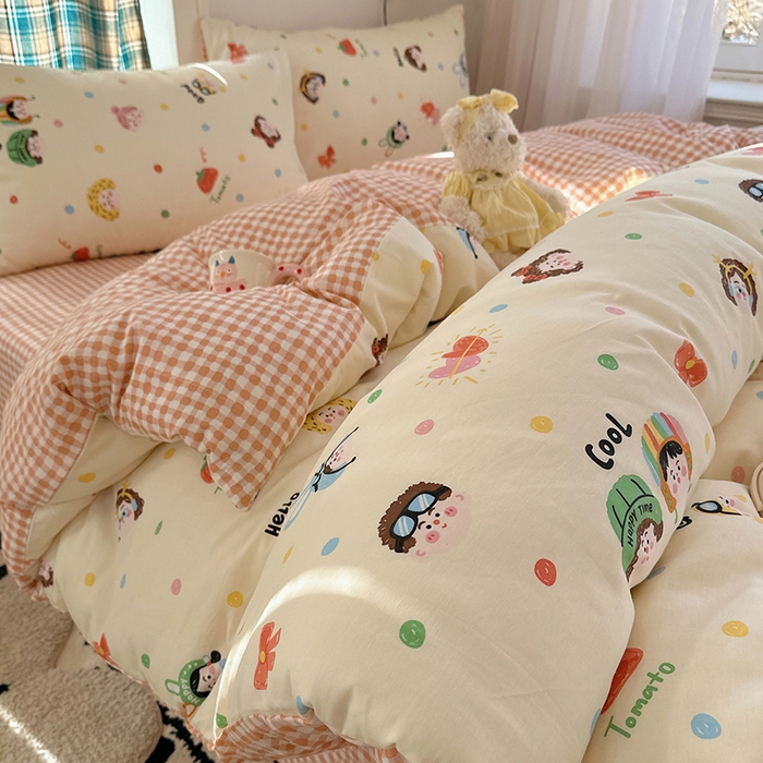 91家纺网 家纺一手货源 找家纺 （总）瑞莱 2026春季新款全棉纯棉印花小清新萌趣系列四件套,小懒猫,KT猫,可爱猫咪,蓝花兔,路灯影院,莓果小萌,帕丁顿兔兔,企鹅家族,趣味涂鸦,甜梦日记,甜梦小精灵,甜心KT,小镇漫游记