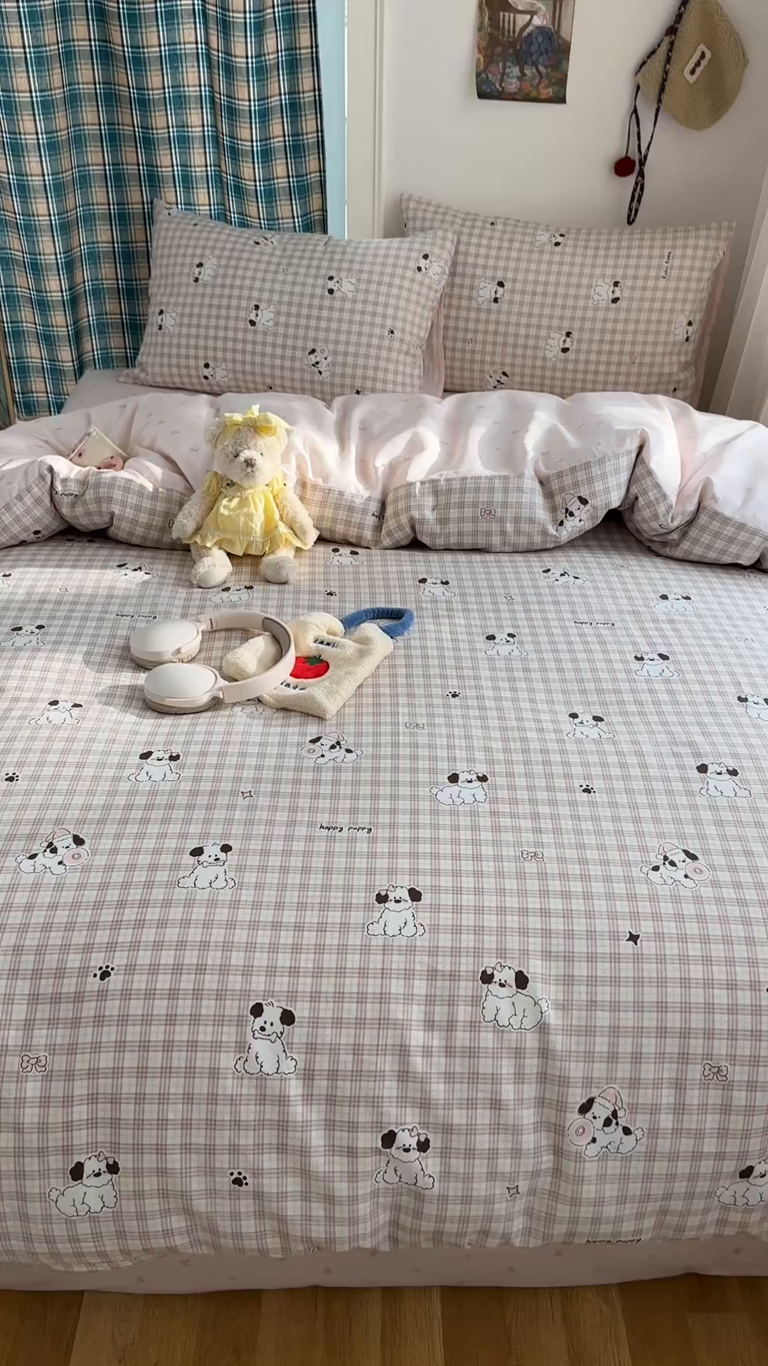 91家纺网 家纺一手货源 找家纺 瑞莱 2026春季新款全棉纯棉印花小清新萌趣系列四件套 莓果小萌