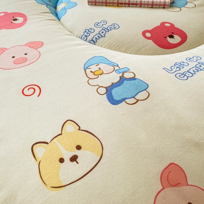 91家纺网 家纺一手货源 找家纺 缦卡琳家纺 2025新款水洗棉纤维羽丝棉床垫 游戏时间