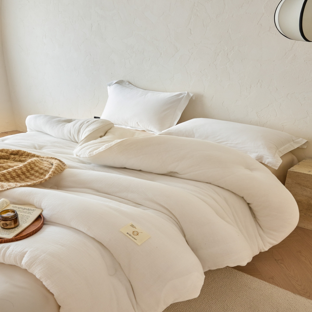 91家纺网 家纺一手货源 找家纺 （总）有货 2025新款A类全棉云感皱皱纱纱蚕丝蛋白被