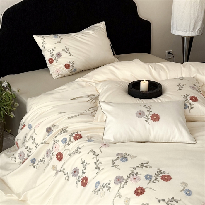 91家纺网 家纺一手货源 找家纺 （总）鹿班家居 2026春季新品100S长绒棉毛巾绣系列-雨润花颜（标准会员-20元）