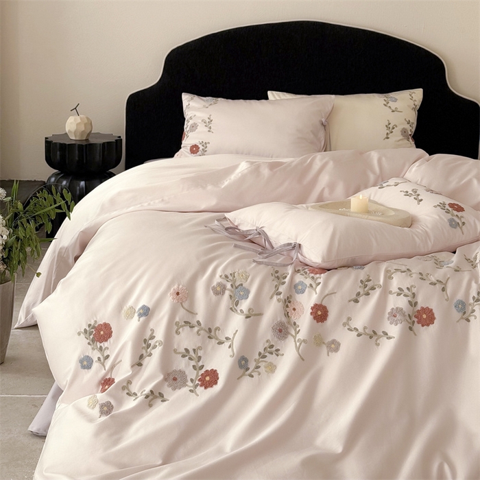 91家纺网 家纺一手货源 找家纺 （总）鹿班家居 2026春季新品100S长绒棉毛巾绣系列-雨润花颜（标准会员-20元）