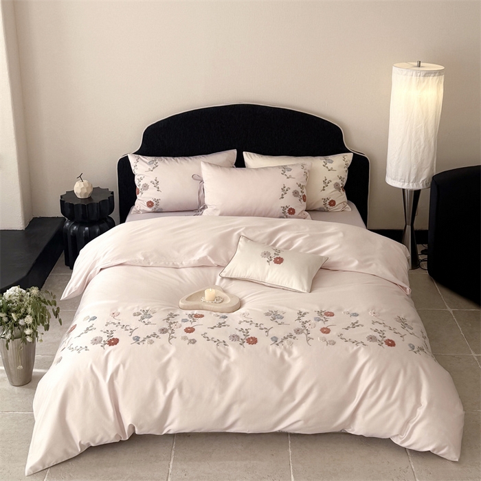 91家纺网 家纺一手货源 找家纺 （总）鹿班家居 2026春季新品100S长绒棉毛巾绣系列-雨润花颜（标准会员-20元）