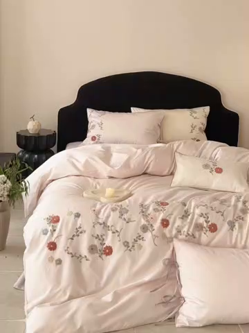 91家纺网 家纺一手货源 找家纺 （总）鹿班家居 2026春季新品100S长绒棉毛巾绣系列-雨润花颜（标准会员-20元）