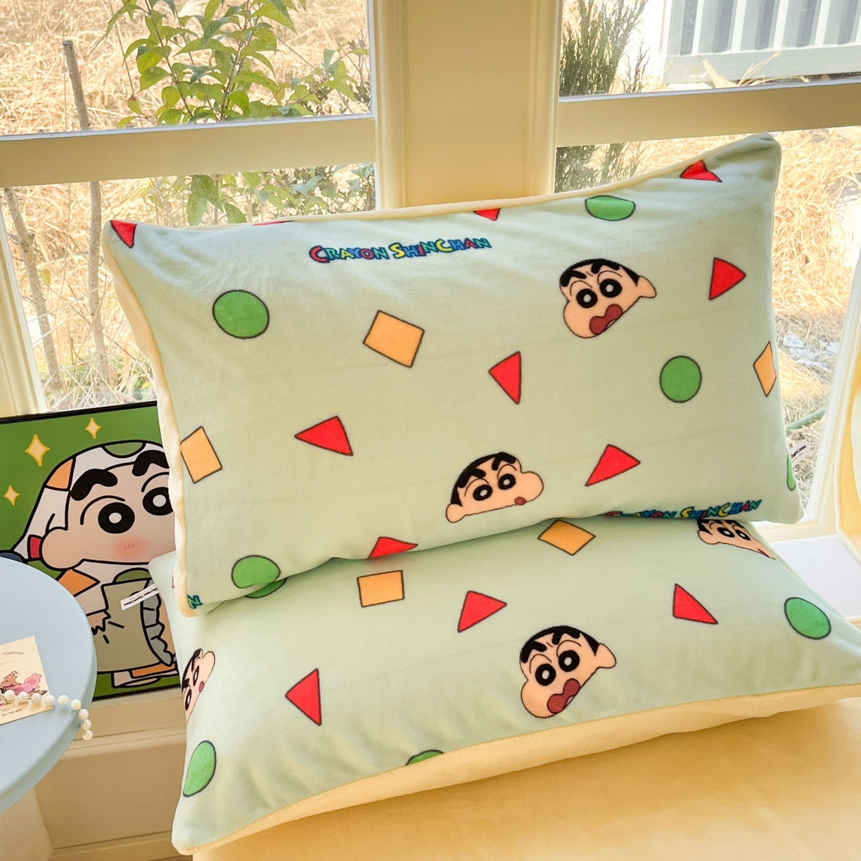 91家纺网 家纺一手货源 找家纺 （总）桃子家居 2026新款A类蜡笔小新正版授权卡通加厚高克重牛奶绒系列四件套