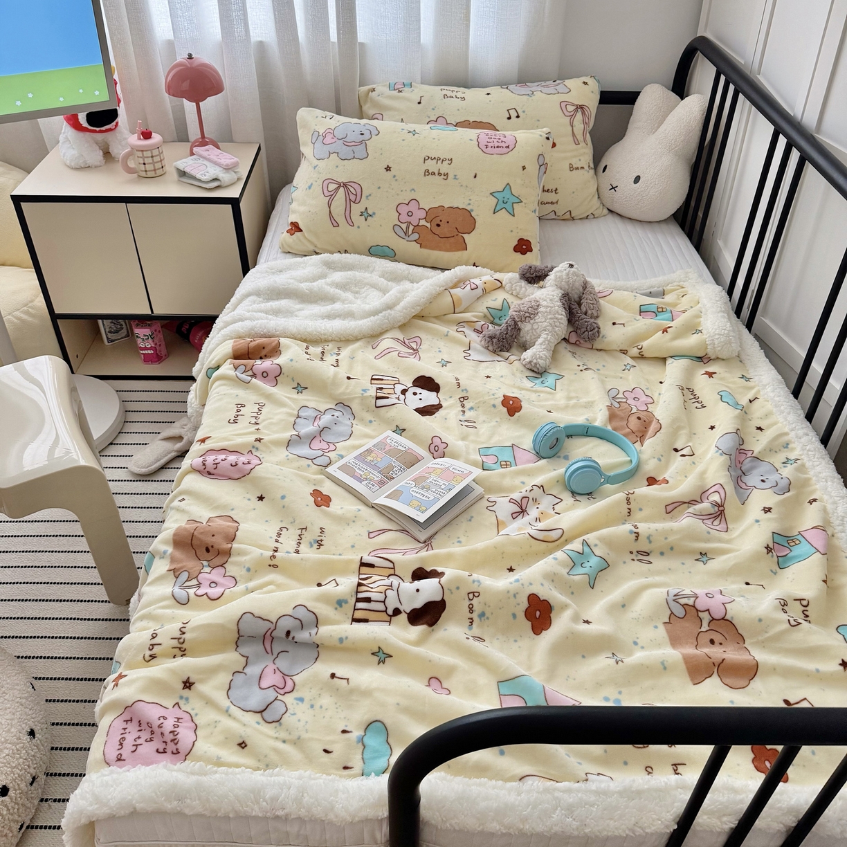 91家纺网 家纺一手货源 找家纺 【12.27周六秒杀 三人助力9.9带回家】ins加厚牛奶绒毛毯