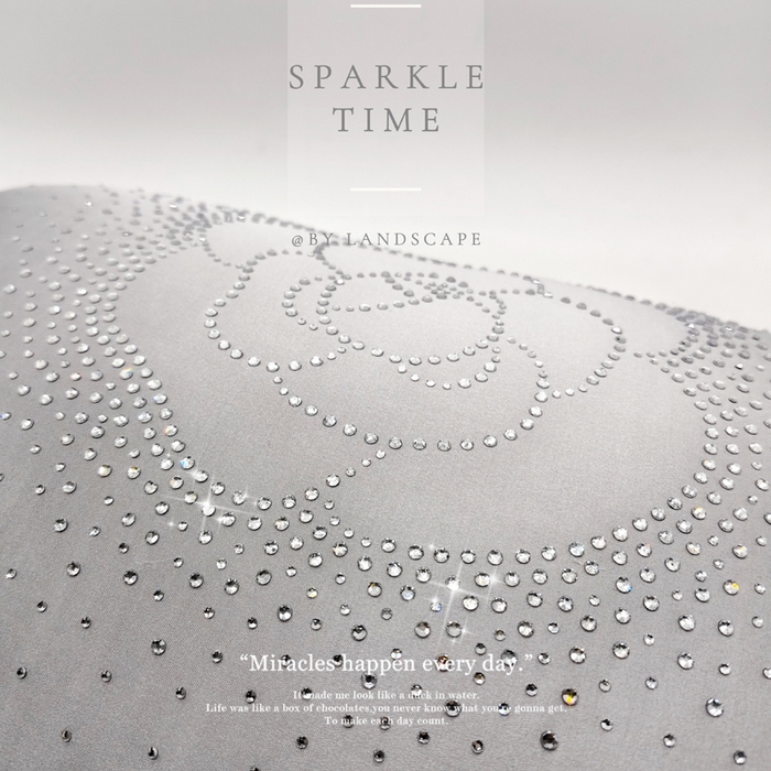 91家纺网 家纺一手货源 找家纺 澜屿 新款茶花轻颂镶钻小抱枕装饰枕腰枕枕芯 灰