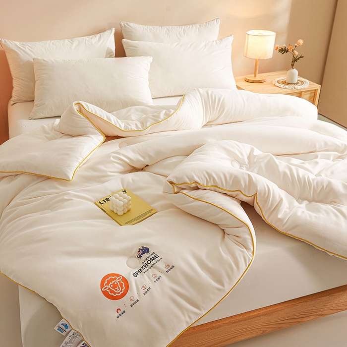 91家纺网 家纺一手货源 找家纺 （总）阳光被业 2026新款A类羊毛被被子被芯加厚羊毛冬被春秋学生被芯