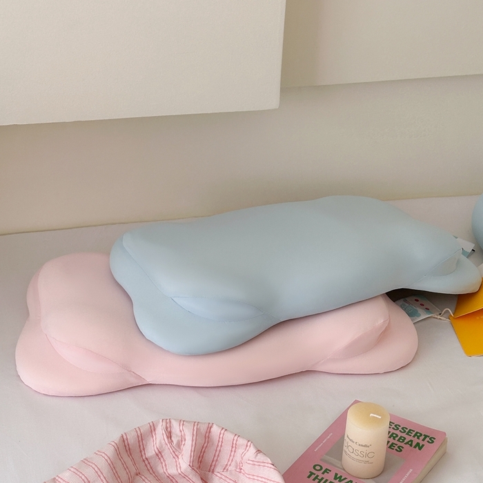 91家纺网 家纺一手货源 找家纺 伟邦枕芯 2025新款云朵亲子生物基枕 云朵亲子生物基枕粉色