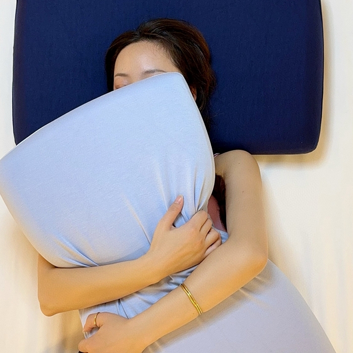 91家纺网 家纺一手货源 找家纺 兜米家居 2026新品酒店同款深睡枕pro3.0 枕芯成人深睡枕头记忆枕深睡枕套 蓝色