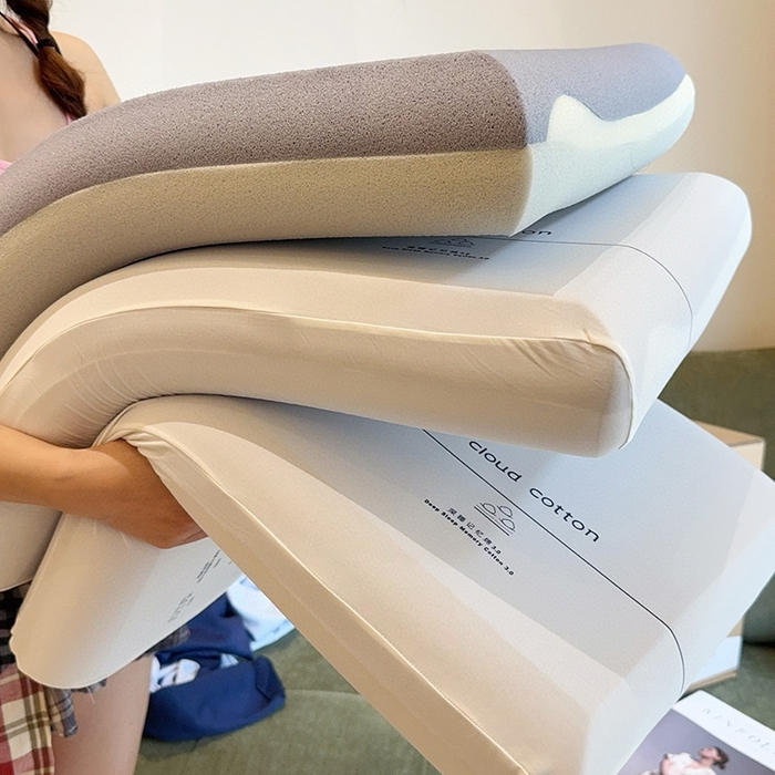 91家纺网 家纺一手货源 找家纺 兜米家居 2026新品酒店同款深睡枕pro3.0 枕芯成人深睡枕头记忆枕深睡枕套 浅灰