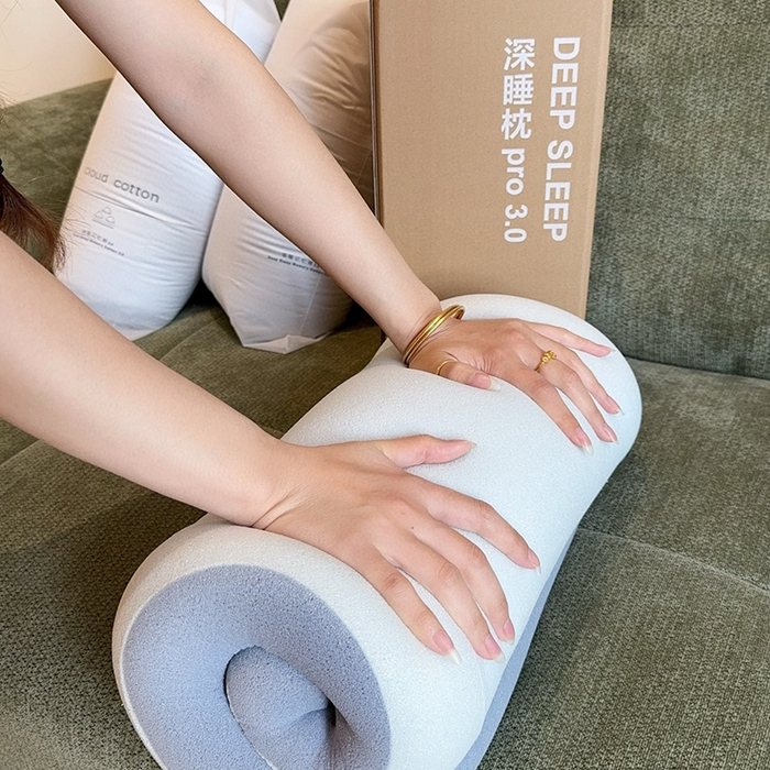 91家纺网 家纺一手货源 找家纺 兜米家居 2026新品酒店同款深睡枕pro3.0 枕芯成人深睡枕头记忆枕深睡枕套 浅灰